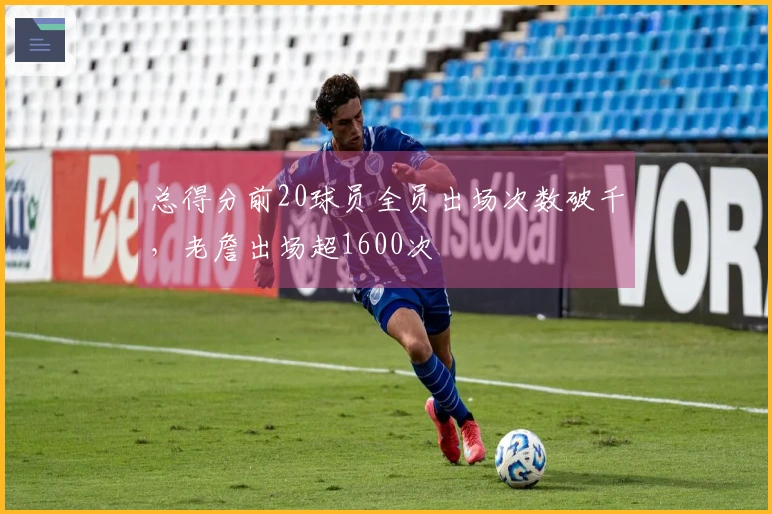 总得分前20球员全员出场次数破千，老詹出场超1600次